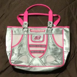 Pink and Silver Sketchers Bag